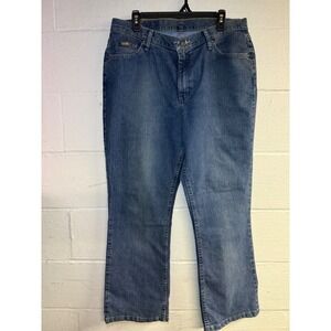 Riders by Lee Womens Petite Straight Leg Jeans Medium Wash Blue 18P 130704H